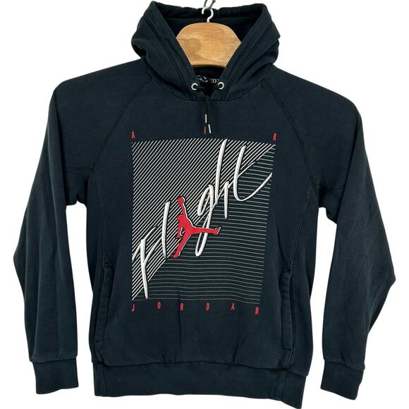Jordan Other - Men's Black Air Jordan Jumpman Flight Pullover Hoodie Sweatshirt Sz M 689266-010